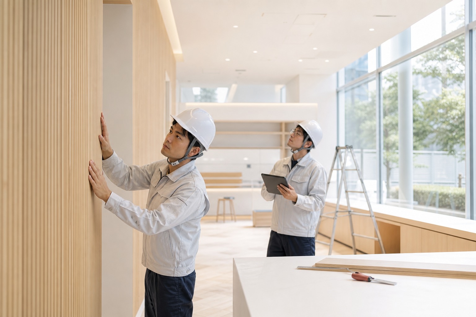 明るく洗練された建物改修